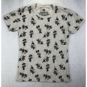 Disney Store Japan Minnie Mouse T Shirt Women's MEDIUM All Over Print Short